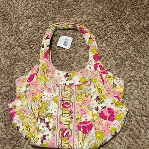 Vera Bradley Side By Side Make Me Blush Purse